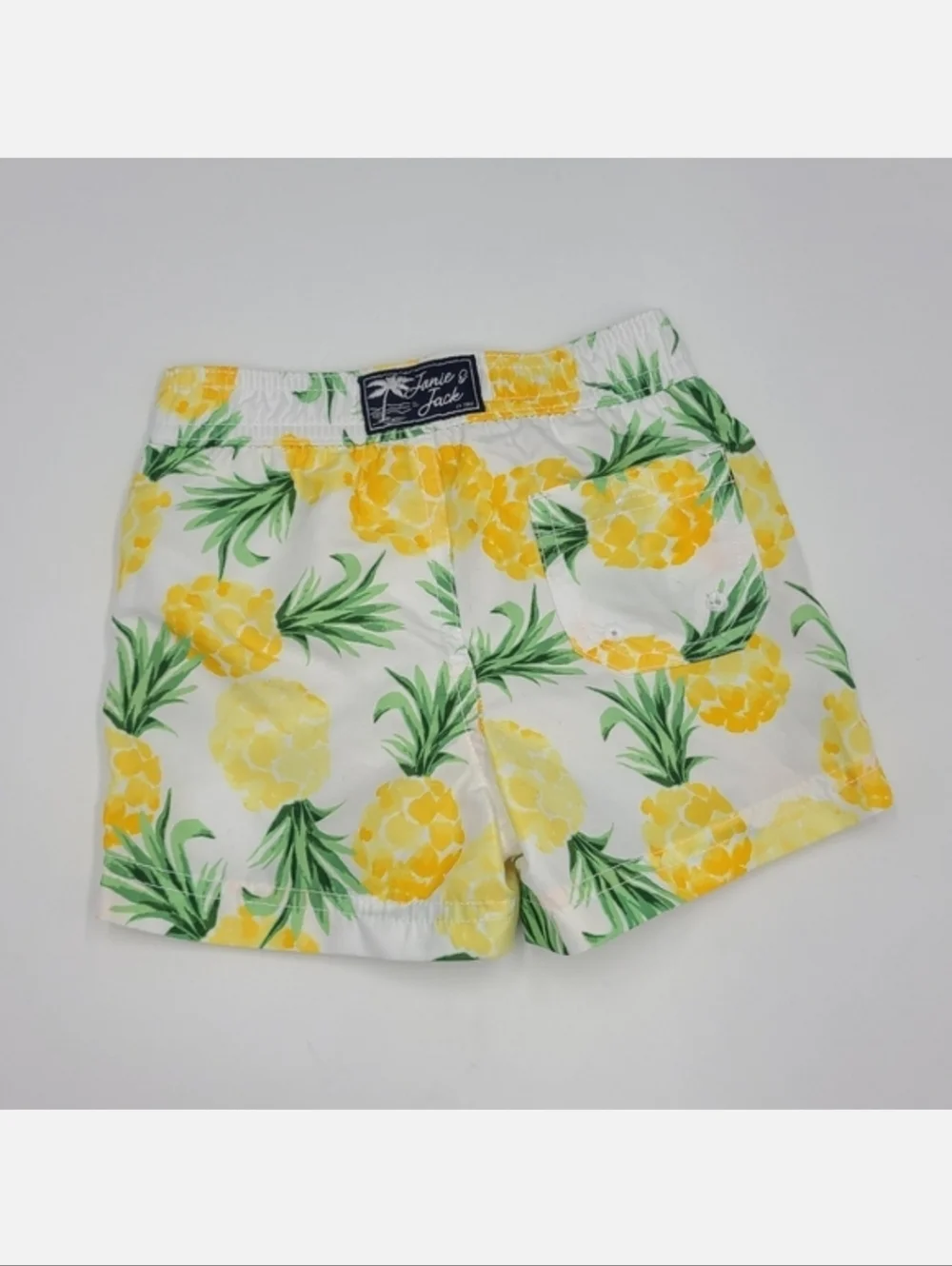 Janie and Jack baby boy pineapple swim trunks size 6-12 months